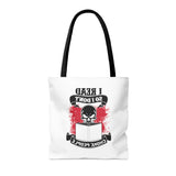 I Read So I Don't Choke People Canvas Tote Bag