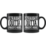 "Fraser's Ridge"11oz Black Mug - Gifts For Reading Addicts