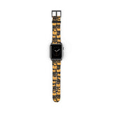 Yellow Bookish Pattern Design Watch Band for Apple Watch - Gifts For Reading Addicts