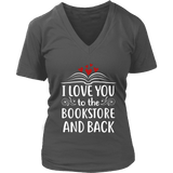 "I love you" V-neck Tshirt - Gifts For Reading Addicts