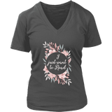 "Want to read" V-neck Tshirt - Gifts For Reading Addicts