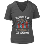 "Get More Books" V-neck Tshirt - Gifts For Reading Addicts