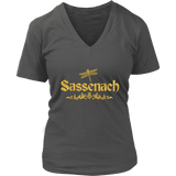 "Sassenach" V-neck Tshirt - Gifts For Reading Addicts