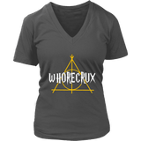 "Whorecrux" V-neck Tshirt - Gifts For Reading Addicts