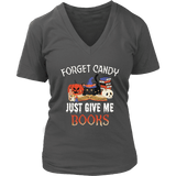 "Forget Candy" V-neck Tshirt - Gifts For Reading Addicts