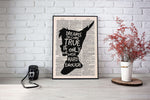 Peter pan vintage dictionary poster - Gifts For Reading Addicts