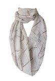 library Card Infinity Scarf Handmade Limited Edition - Gifts For Reading Addicts