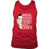 Ruth Bader "A Girl With A Book" Men's Tank Top - Gifts For Reading Addicts