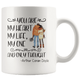 "My heart my life"11oz white mug - Gifts For Reading Addicts