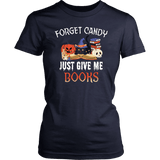 "Forget Candy" Women's Fitted T-shirt - Gifts For Reading Addicts