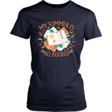 "My Summer Is All Booked" Women's Fitted T-shirt - Gifts For Reading Addicts