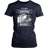 "It's Not Hoarding If It's Books" Women's Fitted T-shirt - Gifts For Reading Addicts