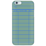 Library Card Phone Case Green - Gifts For Reading Addicts