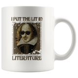 "I Put The Lit In Literature"11oz White Mug - Gifts For Reading Addicts