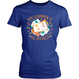 "My Summer Is All Booked" Women's Fitted T-shirt - Gifts For Reading Addicts