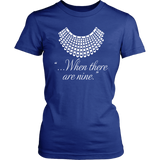 "When there are nine" Women's Fitted T-shirt - Gifts For Reading Addicts