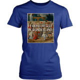 "I Found Myself In Wonderland" Women's Fitted T-shirt - Gifts For Reading Addicts