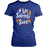 "We Solemnly Swear" Women's Fitted T-shirt - Gifts For Reading Addicts