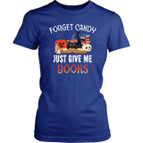 "Forget Candy" Women's Fitted T-shirt - Gifts For Reading Addicts