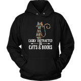 "Cats and books" Hoodie - Gifts For Reading Addicts