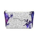 Alice In Wonderland Book Page Accessory Pouch for book lovers - Gifts For Reading Addicts