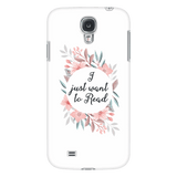 want to read floral phone case white - Gifts For Reading Addicts