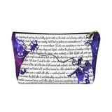 Alice In Wonderland Book Page Accessory Pouch for book lovers - Gifts For Reading Addicts