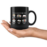 "Things I Do In My Spare Time"11oz Black Mug - Gifts For Reading Addicts