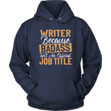 "badass isn't an official job title" Hoodie - Gifts For Reading Addicts