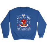 "We're All Mad For Christmas" Sweatshirt - Gifts For Reading Addicts