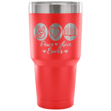 Peace, Love & Books Travel Mug - Gifts For Reading Addicts