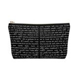 The Lion The Witch And The Wardrobe Book Page Accessory Pouch for book lovers - Gifts For Reading Addicts