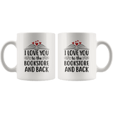 "I love you" 11oz white mug - Gifts For Reading Addicts
