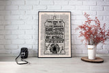 Doctor who vintage dictionary poster - Gifts For Reading Addicts