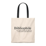 Bibliophile Canvas Tote Bag - Vintage style - Gifts For Reading Addicts