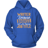 "badass isn't an official job title" Hoodie - Gifts For Reading Addicts