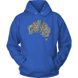 "Australia Bookish Map" Hoodie - Gifts For Reading Addicts