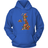 "UK Bookish Map" Hoodie - Gifts For Reading Addicts