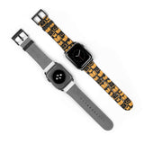 Yellow Bookish Pattern Design Watch Band for Apple Watch - Gifts For Reading Addicts
