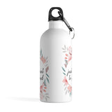 I Just Want To Read - Stainless Steel Eco-friendly Water Bottle with bookish floral design - Gifts For Reading Addicts