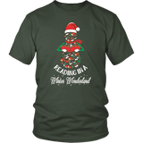 "Reading in a winter wonderland" Unisex T-Shirt - Gifts For Reading Addicts