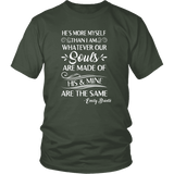 "He's more myself than i am" Unisex T-Shirt - Gifts For Reading Addicts