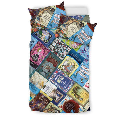 Alice In Wonderland Book Covers Bedding - Gifts For Reading Addicts