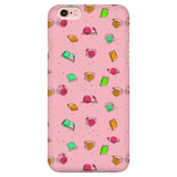 Colorful Bookish Pattern Phone Case Pink - Gifts For Reading Addicts