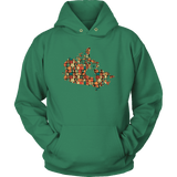 "Canada Bookish Map" Hoodie - Gifts For Reading Addicts