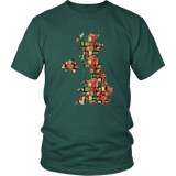 "UK Bookish Map" Unisex T-Shirt