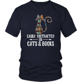 "Cats and books" Unisex T-Shirt - Gifts For Reading Addicts