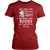 "Once Upon A Time" Women's Fitted T-shirt - Gifts For Reading Addicts