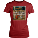 "I Found Myself In Wonderland" Women's Fitted T-shirt - Gifts For Reading Addicts