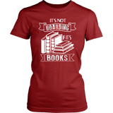 "It's Not Hoarding If It's Books" Women's Fitted T-shirt - Gifts For Reading Addicts